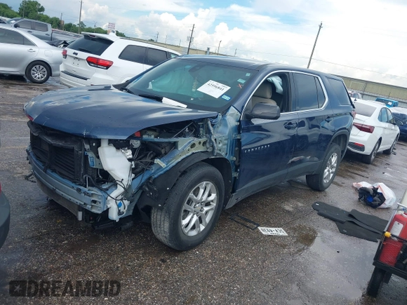 2023 Chevrolet Traverse LS with VIN 1GNERFKW5PJ115835, listed as a IAAI auction lot 42596841 with 32,937 mi miles and . Bid and sale history available at DreamBid. Image 18.