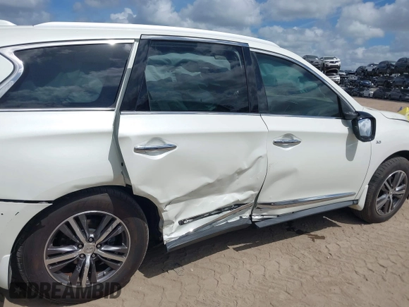 2017 Infiniti QX60 with VIN 5N1DL0MNXHC540248, listed as a IAAI auction lot 41954042 with 120,550 mi miles. Bid and sale history available at carsss.com. Image 6.