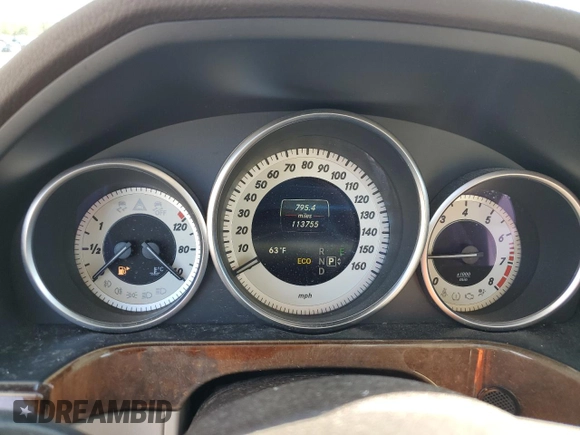 2014 Mercedes-Benz E 350 Sport with VIN WDDHF5KB8EA828799, listed as a Copart auction lot 52600805 with 113,755 mi miles and Salvage Title. Bid and sale history available at DreamBid. Image 9.