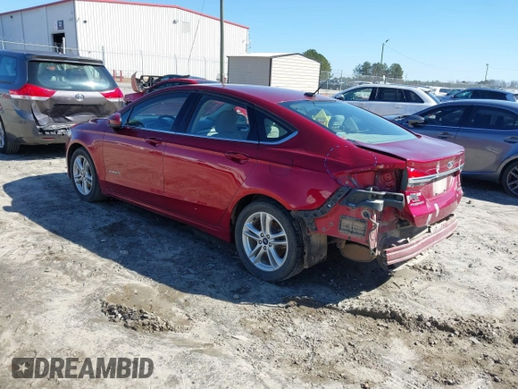 2018 Ford Fusion Hybrid SE with VIN 3FA6P0LU1JR243022, listed as a IAAI auction lot 41470052 with 119,636 mi miles. Bid and sale history available at carsss.com. Image 3.