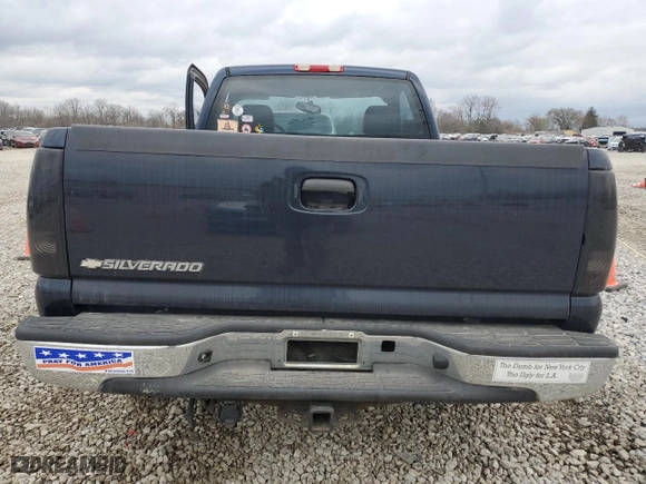 2006 Chevrolet Silverado 1500 Work Truck with VIN 3GCEC14X56G266385, listed as a Copart auction lot 49784505 with 0 mi miles and Salvage Title. Bid and sale history available at carsss.com. Image 6.
