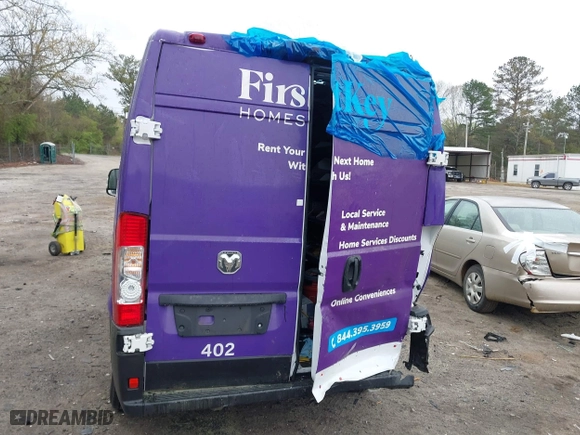 2023 Ram ProMaster Cargo Van with VIN 3C6LRVBG1PE547927, listed as a IAAI auction lot 41900633 with 25,030 mi miles. Bid and sale history available at carsss.com. Image 17.