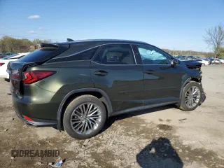 2021 Lexus RX with VIN 2T2HZMDA8MC289428, listed as a Copart auction lot 52121205 with 20,357 mi miles and Salvage Title. Bid and sale history available at carsss.com. Image 3.