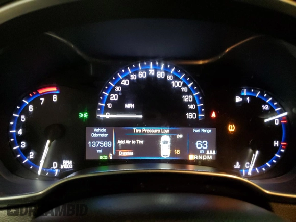 2014 Cadillac SRX with VIN 3GYFNAE34ES624754, listed as a Copart auction lot 45876665 with 137,589 mi miles and Salvage Title. Bid and sale history available at DreamBid. Image 9.