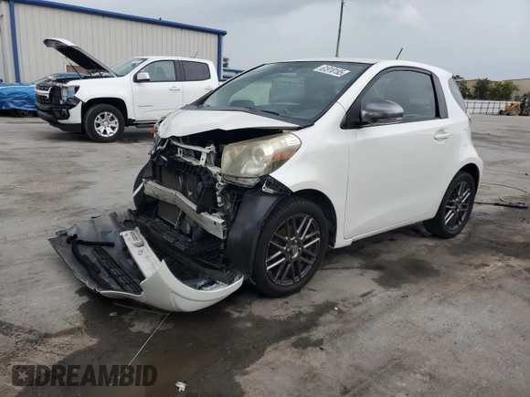 2013 Scion iQ with VIN JTNJJXB01DJ022687, listed as a Copart auction lot 61918195 with 117,483 mi miles and Salvage title. Bid and sale history available at DreamBid. Image 1.