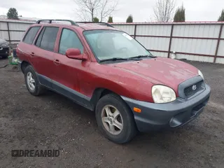 2004 Hyundai Santa Fe GLS with VIN KM8SC73DX4U640640, listed as a IAAI auction lot 41803501 with 149,924 mi miles. Bid and sale history available at carsss.com. Image 1.