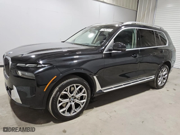 2024 BMW X7 xDrive40i with VIN 5UX23EM0XR9V51051, listed as a Copart auction lot 49742685 with 37,431 mi miles and Clean Title. Bid and sale history available at carsss.com. Image 1.