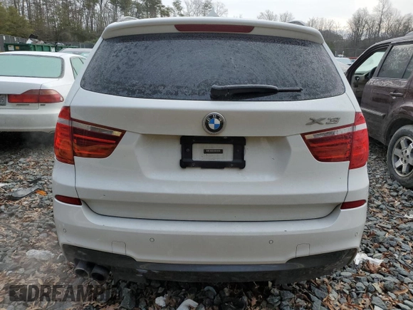 2017 BMW X3 xDrive35i with VIN 5UXWX7C56H0U39977, listed as a Copart auction lot 41337845 with 119,286 mi miles and Salvage Title. Bid and sale history available at DreamBid. Image 6.