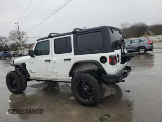 2020 Jeep Wrangler Unlimited Sport with VIN 1C4HJXDG4LW240492, listed as a Copart auction lot 43196635 with 56,602 mi miles and Clean title. Bid and sale history available at DreamBid. Image 2.