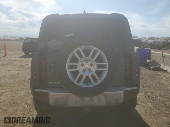 2025 Land Rover Defender S with VIN SALEJ7EXXS2358756, listed as a Copart auction lot 58084165 with 10,919 mi miles and Salvage title. Bid and sale history available at DreamBid. Image 6.
