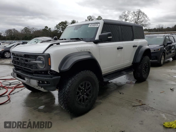 2023 Ford Bronco Raptor with VIN 1FMEE5JRXPLB90380, listed as a Copart auction lot 45163975 with 9,378 mi miles and Salvage Title. Bid and sale history available at DreamBid. Image 1.