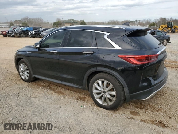 2019 Infiniti QX50 LUXE with VIN 3PCAJ5M12KF112272, listed as a Copart auction lot 49774145 with 83,994 mi miles and Salvage Title. Bid and sale history available at carsss.com. Image 2.