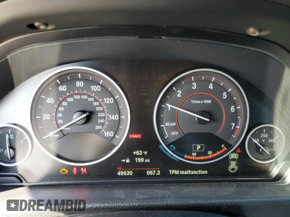 2018 BMW 4 Series 440i with VIN WBA4J5C51JBF07353, listed as a Copart auction lot 42490255 with 49,630 mi miles and Salvage Title. Bid and sale history available at DreamBid. Image 9.