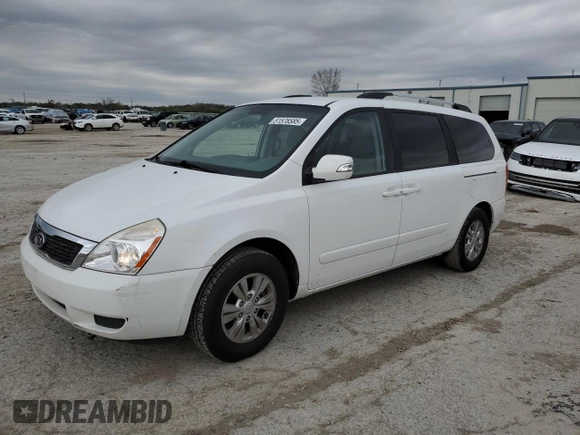 2012 Kia Sedona LX with VIN KNDMG4C75C6416415, listed as a Copart auction lot 51578585 with 115,296 mi miles and Salvage Title. Bid and sale history available at DreamBid. Image 1.