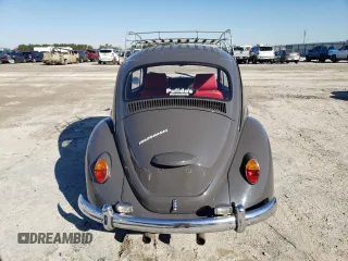 1967 Volkswagen Beetle with VIN 117142708, listed as a Copart auction lot 42380965 with 54,196 mi miles and Salvage Title. Bid and sale history available at DreamBid. Image 6.