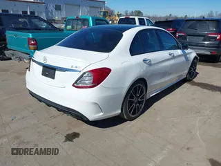 2018 Mercedes-Benz C 43 AMG with VIN 55SWF6EB4JU238408, listed as a IAAI auction lot 41630851 with 116,235 mi miles and . Bid and sale history available at carsss.com. Image 4.