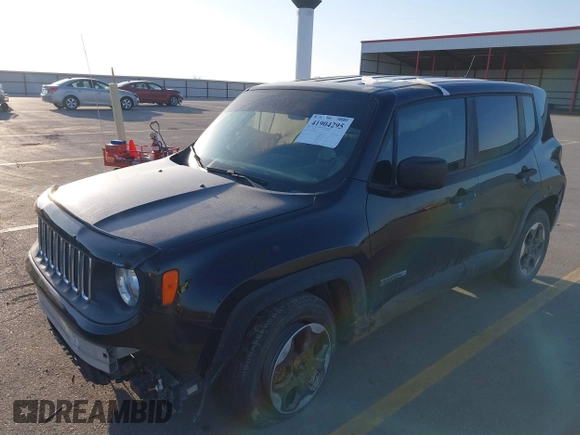2016 Jeep Renegade Sport with VIN ZACCJAAW3GPD19335, listed as a IAAI auction lot 41904295 with 142,011 mi miles and . Bid and sale history available at carsss.com. Image 2.