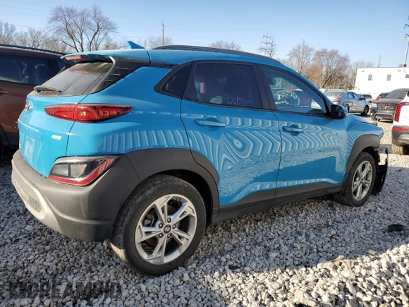 2022 Hyundai Kona SEL with VIN KM8K6CAB2NU901746, listed as a Copart auction lot 48111325 with 35,367 mi miles and Salvage Title. Bid and sale history available at DreamBid. Image 3.