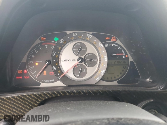 2004 Lexus IS 300/350 with VIN JTHBD192840083639, listed as a Copart auction lot 55603385 with 270,236 mi miles and Clean Title. Bid and sale history available at DreamBid. Image 9.