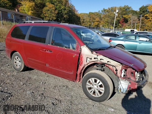 2012 Kia Sedona LX with VIN KNDMG4C77C6503605, listed as a Copart auction lot 77481894 with 103,026 mi miles and Salvage Title. Bid and sale history available at carsss.com. Image 4.