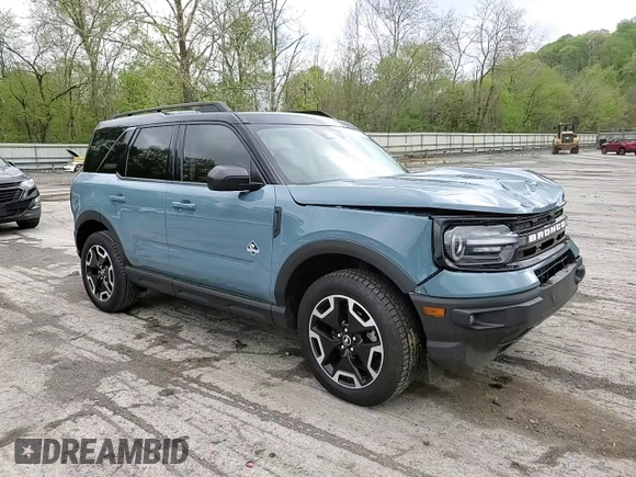 2021 Ford Bronco Sport Outer Banks with VIN 3FMCR9C61MRB08300, listed as a Copart auction lot 55614415 with 54,230 mi miles and Salvage title. Bid and sale history available at DreamBid. Image 14.