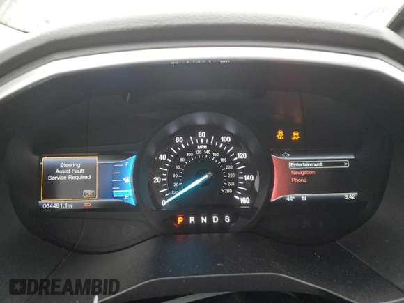 2017 Ford Edge Titanium with VIN 2FMPK4K93HBB38116, listed as a Copart auction lot 45160125 with 64,491 mi miles and Salvage Title. Bid and sale history available at carsss.com. Image 9.