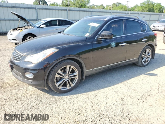 2012 Infiniti EX35 Journey with VIN JN1AJ0HP6CM400731, listed as a Copart auction lot 52184845 with 0 mi miles and Salvage Title. Bid and sale history available at carsss.com. Image 1.