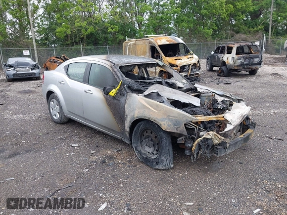 2010 Dodge Avenger SXT with VIN 1B3CC4FB0AN180381, listed as a IAAI auction lot 42265522 with Not provided miles and . Bid and sale history available at DreamBid. Image 1.