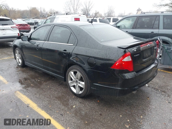 2012 Ford Fusion SPORT with VIN 3FAHP0KC0CR176529, listed as a IAAI auction lot 40971678 with 164,121 mi miles. Bid and sale history available at carsss.com. Image 3.