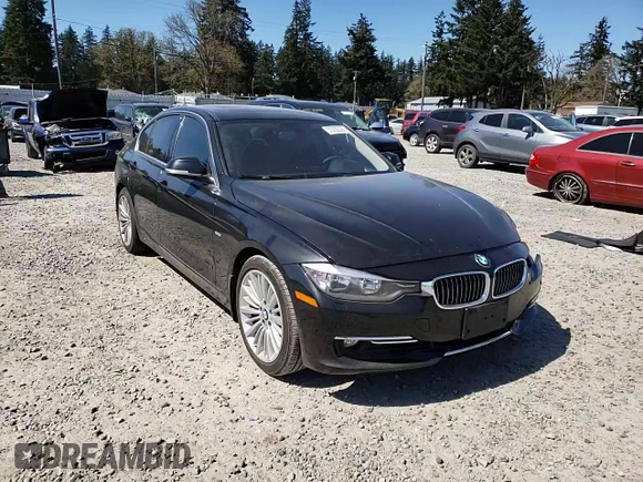 2013 BMW 3 Series 328i with VIN WBA3C1G55DNR45687, listed as a Copart auction lot 53390025 with 129,165 mi miles and Salvage Title. Bid and sale history available at carsss.com. Image 10.