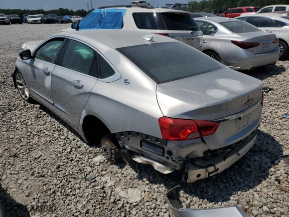 2015 Chevrolet Impala LTZ with VIN 2G1165S32F9272175, listed as a Copart auction lot 60455194 with 0 mi miles and Salvage Title. Bid and sale history available at carsss.com. Image 2.