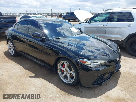 2019 Alfa Romeo Giulia Ti Sport with VIN ZARFAMBN5K7608927, listed as a IAAI auction lot 42347437 with 54,276 mi miles and . Bid and sale history available at DreamBid. Image 1.