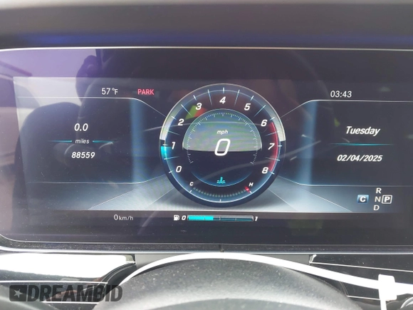 2018 Mercedes-Benz E-Class E 400 with VIN WDD1J6GB2JF022968, listed as a IAAI auction lot 41499016 with 88,559 mi miles. Bid and sale history available at carsss.com. Image 7.