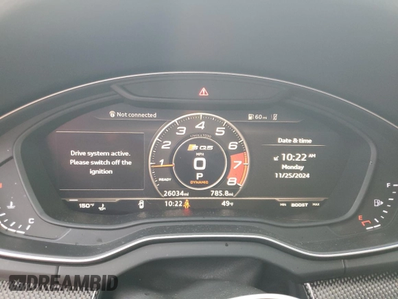 2018 Audi SQ5 Prestige with VIN WA1C4AFY6J2101077, listed as a Copart auction lot 82238344 with 26,034 mi miles and Salvage Title. Bid and sale history available at DreamBid. Image 9.