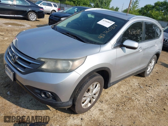 2012 Honda CR-V EX-L with VIN JHLRM4H78CC010561, listed as a IAAI auction lot 42360814 with 260,615 mi miles and . Bid and sale history available at DreamBid. Image 2.
