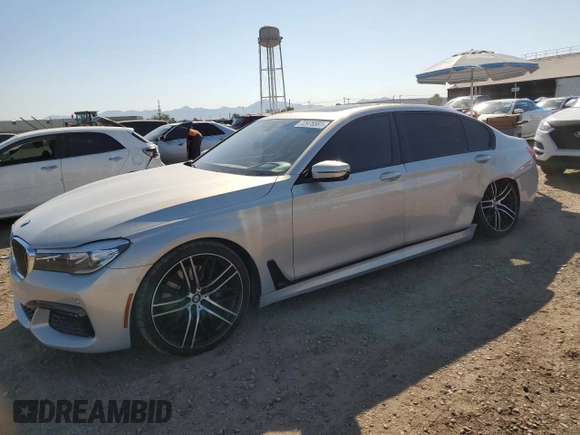2017 BMW 7 Series 740i xDrive with VIN WBA7E4C55HGU99568, listed as a Copart auction lot 72978583 with 78,989 mi miles. Bid and sale history available at carsss.com. Image 1.