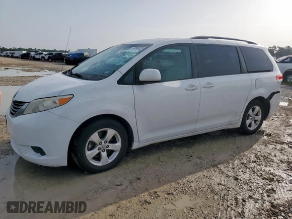2014 Toyota Sienna LE AAS with VIN 5TDKK3DC0ES433847, listed as a Copart auction lot 63260025 with 160,130 mi miles and Salvage title. Bid and sale history available at DreamBid. Image 1.