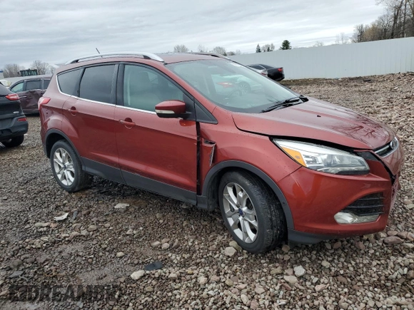 2014 Ford Escape Titanium with VIN 1FMCU9J94EUB20852, listed as a Copart auction lot 51412835 with 170,817 mi miles and Salvage Title. Bid and sale history available at DreamBid. Image 4.