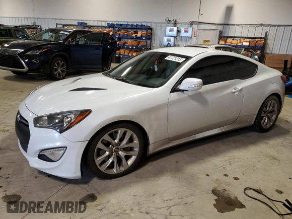 2016 Hyundai Genesis Coupe 3.8L Base z VIN KMHHT6KJ0GU132581, wystawiony jako Copart lot #41721215 z przebiegiem 79 895 mil mil oraz Szkoda całkowita • Salvage title. Historia ofert i sprzedaży dostępna na DreamBid. Obrazek 1.