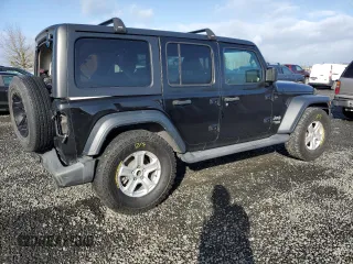 2018 Jeep Wrangler Unlimited Sport with VIN 1C4HJXDN4JW198837, listed as a Copart auction lot 45419485 with 88,654 mi miles and Salvage title. Bid and sale history available at DreamBid. Image 3.
