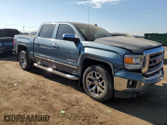 2014 GMC Sierra 1500 SLT with VIN 3GTU2VEC5EG489218, listed as a Copart auction lot 59105465 with 158,394 mi miles and Salvage title. Bid and sale history available at DreamBid. Image 4.