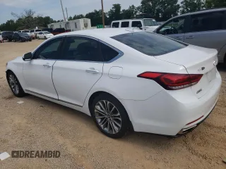 2015 Hyundai Genesis 3.8L with VIN KMHGN4JE4FU074665, listed as a Copart auction lot 57383014 with 120,469 mi miles and Salvage Title. Bid and sale history available at carsss.com. Image 2.