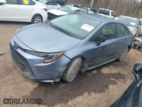 2021 Toyota Corolla LE with VIN 5YFEPMAE4MP212396, listed as a IAAI auction lot 41883092 with 93,106 mi miles. Bid and sale history available at carsss.com. Image 17.