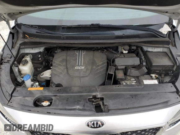 2016 Kia Sedona SX with VIN KNDMC5C12G6129925, listed as a Copart auction lot 86395504 with 195,000 mi miles and Salvage Title. Bid and sale history available at carsss.com. Image 12.