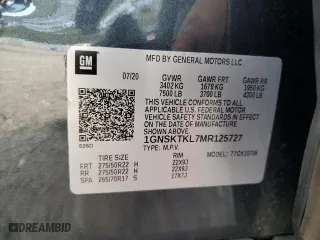 2021 Chevrolet Tahoe High Country with VIN 1GNSKTKL7MR125727, listed as a Copart auction lot 46027445 with 93,348 mi miles and Salvage Title. Bid and sale history available at carsss.com. Image 13.