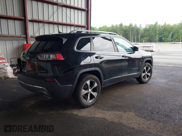 2019 Jeep Cherokee Limited with VIN 1C4PJMDX7KD137829, listed as a IAAI auction lot 42437417 with 143,214 mi miles and . Bid and sale history available at DreamBid. Image 4.