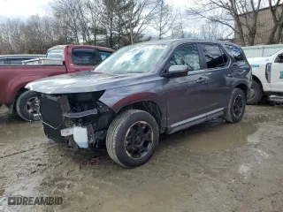 2025 Honda Pilot EX-L with VIN 5FNYG1H43SB049113, listed as a Copart auction lot 46674795 with 2,262 mi miles and Salvage Title. Bid and sale history available at carsss.com. Image 1.