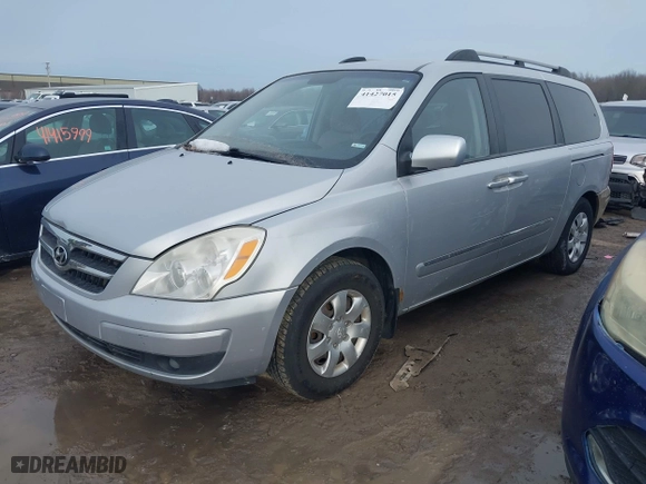 2008 Hyundai Entourage GLS with VIN KNDMC233986047384, listed as a IAAI auction lot 41427015 with 222,411 mi miles. Bid and sale history available at carsss.com. Image 17.