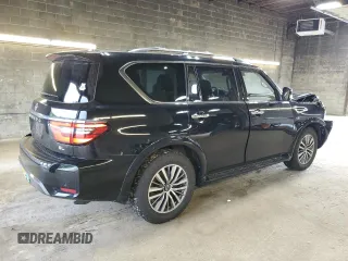 2021 Nissan Armada SL with VIN JN8AY2BBXM9795698, listed as a Copart auction lot 63000174 with 33,002 mi miles and Salvage Title. Bid and sale history available at carsss.com. Image 3.