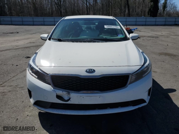 2017 Kia Forte LX with VIN 3KPFK4A78HE075975, listed as a Copart auction lot 50063705 with 124,154 mi miles and Salvage Title. Bid and sale history available at carsss.com. Image 5.